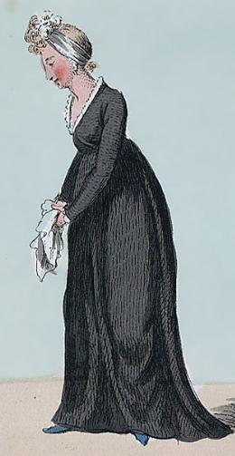 Widow - caricature by Isaac Cruikshank, 1799